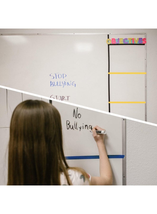 Peachjoy Whiteboard Tape, 5 Rolls Graphic Chart Tape, Self Adhesive, Assorted 5 Colors, Art Graphic Chart Line for Dry Erase Board, Art, Outdoor, School Projects, 3 mm x 66 m - Image 5